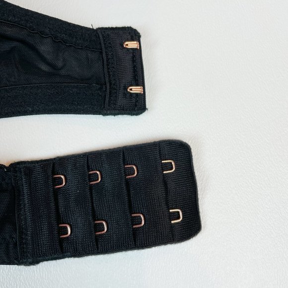 NWOT Victoria's Secret Bra 32DD Dream Angels Lined Demi Black Floral - Picture 5 of 8